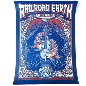Railroad Earth 2016 Winter Tour Poster Peter Shaw Limited Edition